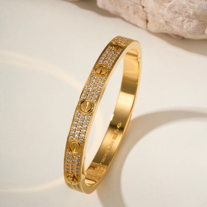 [OAKJURI Jewelry] LOVE BRACELET 6.1MM DIAMOND-PAVED