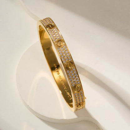 [OAKJURI Jewelry] LOVE BRACELET 6.1MM DIAMOND-PAVED