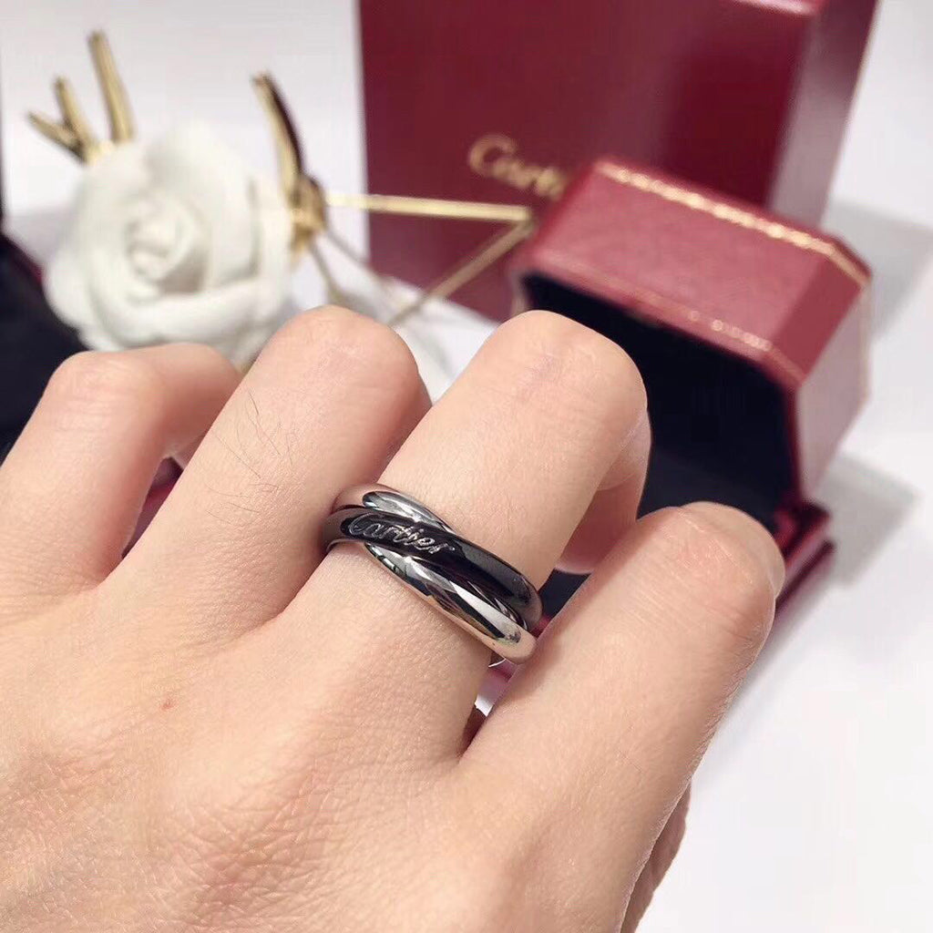 [OAKJURI Jewelry] TRINITY 3.2MM RING BLACK CERAMIC