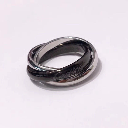 [OAKJURI Jewelry] TRINITY 3.2MM RING BLACK CERAMIC