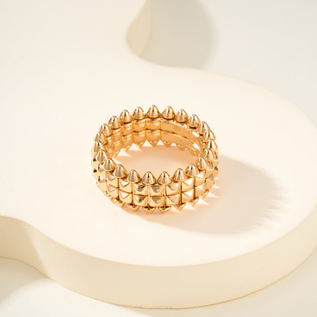 [OAKJURI Jewelry] CLASH 9.2MM DOUBLE ROW RING