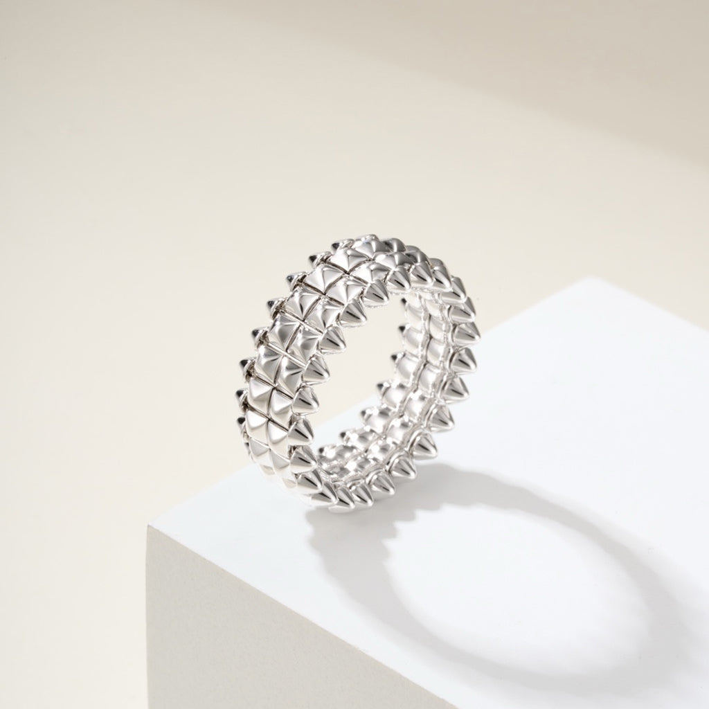 [OAKJURI Jewelry] CLASH 9.2MM DOUBLE ROW RING