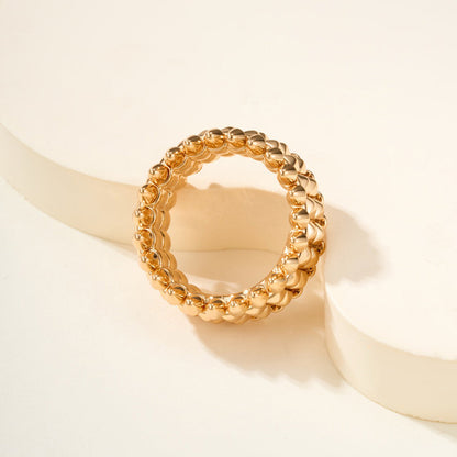[OAKJURI Jewelry] CLASH 9.2MM DOUBLE ROW RING