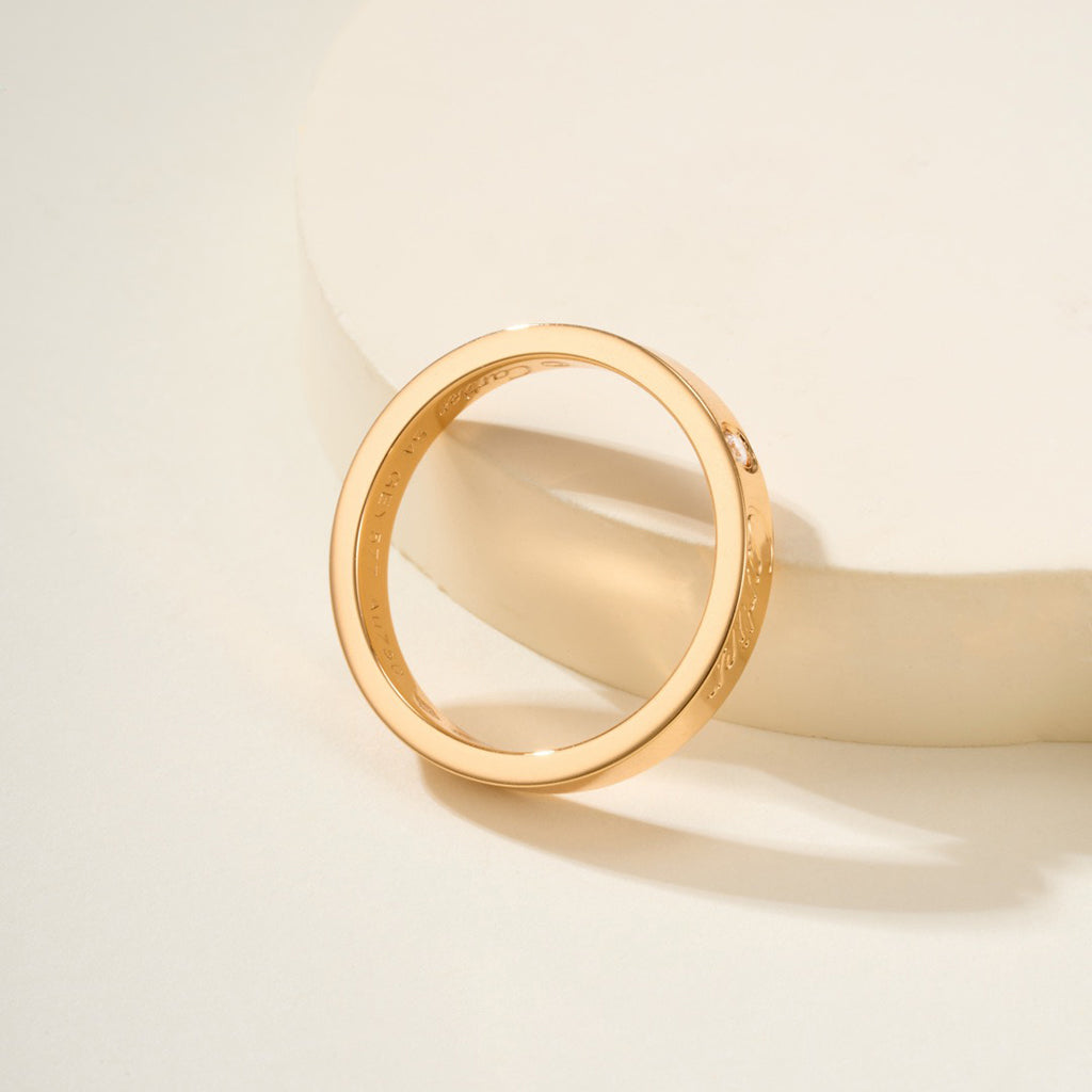 [OAKJURI Jewelry] LOVE RING 4MM 1 DIAMOND
