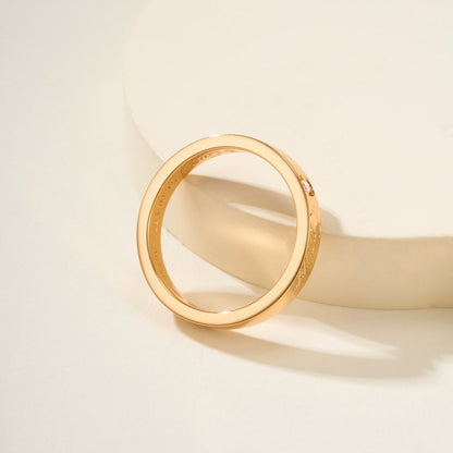[OAKJURI Jewelry] LOVE RING 4MM 1 DIAMOND