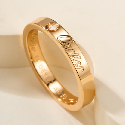 [OAKJURI Jewelry] LOVE RING 4MM 1 DIAMOND