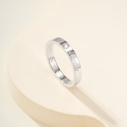 [OAKJURI Jewelry] LOVE RING 4MM 1 DIAMOND