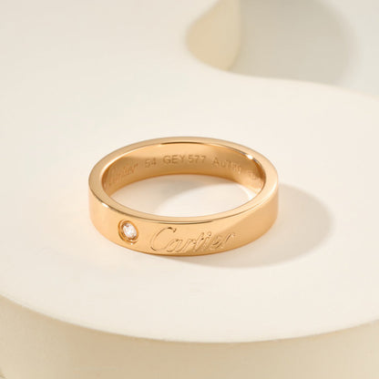 [OAKJURI Jewelry] LOVE RING 4MM 1 DIAMOND