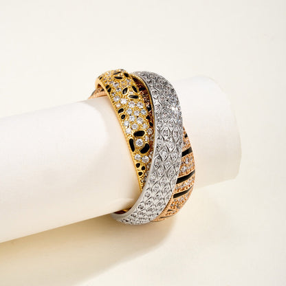[OAKJURI Jewelry] TRINITY  RING LEOPARD PRINT