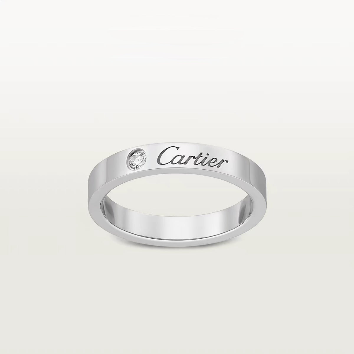 [OAKJURI Jewelry] LOVE RING 4MM 1 DIAMOND