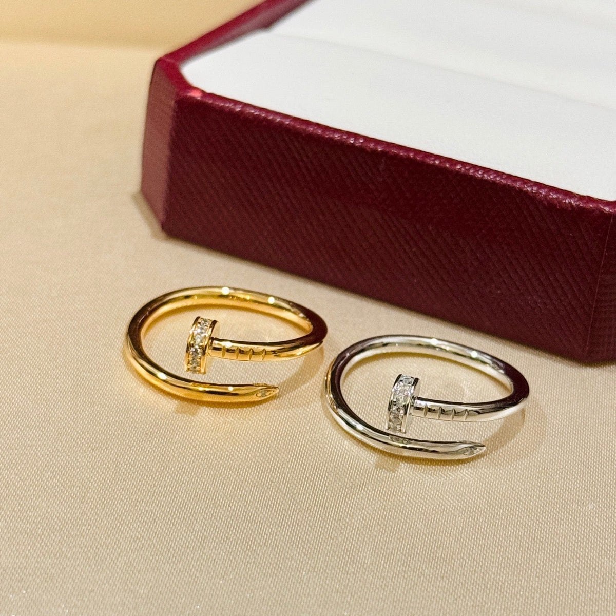 [OAKJURI Jewelry] JUSTE 1.8MM HALF DIAMOND RING
