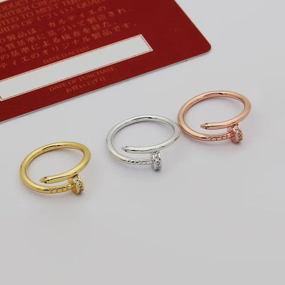 [OAKJURI Jewelry] JUSTE 1.8MM HALF DIAMOND RING