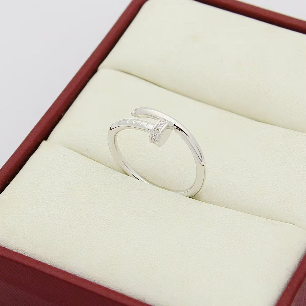 [OAKJURI Jewelry] JUSTE 1.8MM HALF DIAMOND RING
