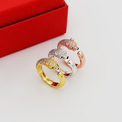 [OAKJURI Jewelry] PANTHERE HALF DIAMOND SMALL RING