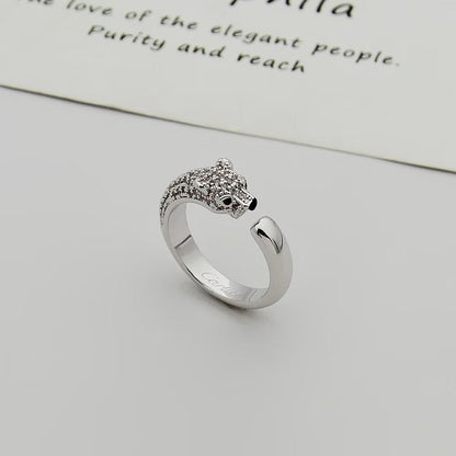 [OAKJURI Jewelry] PANTHERE HALF DIAMOND SMALL RING