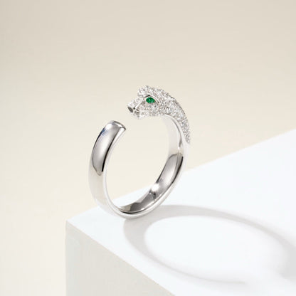 [OAKJURI Jewelry] PANTHERE HALF DIAMOND SMALL RING