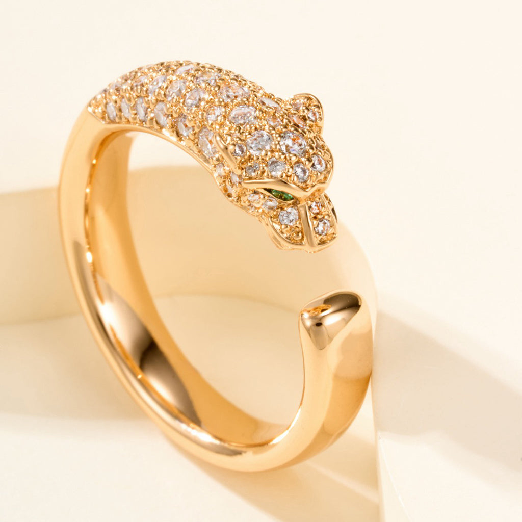 [OAKJURI Jewelry] PANTHERE HALF DIAMOND SMALL RING