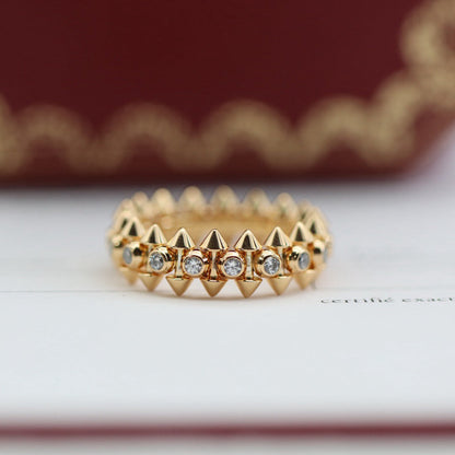 [OAKJURI Jewelry] CLASH 6.8MM DIAMOND MEDIUM RING