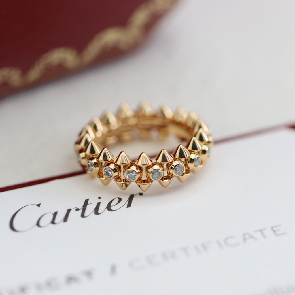 [OAKJURI Jewelry] CLASH 6.8MM DIAMOND MEDIUM RING