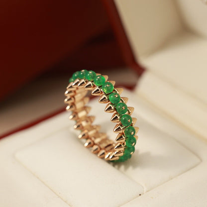 [OAKJURI Jewelry] CLASH 7.9MM AGATE CHALCEDONY RING