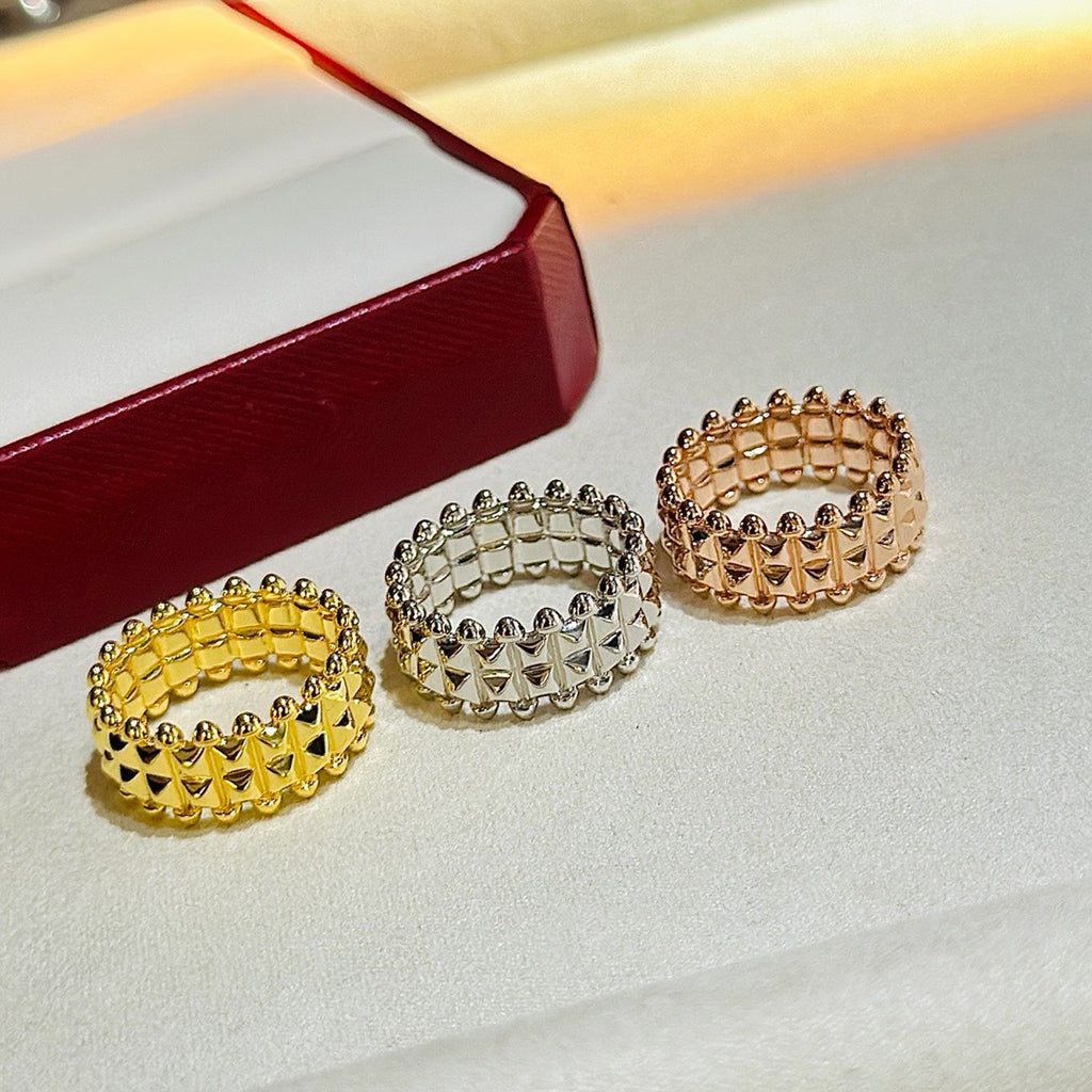 [OAKJURI Jewelry] CLASH 9.2MM DOUBLE ROW RING