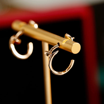 [OAKJURI Jewelry] JUSTE NO DIAMOND SMALL EARRINGS