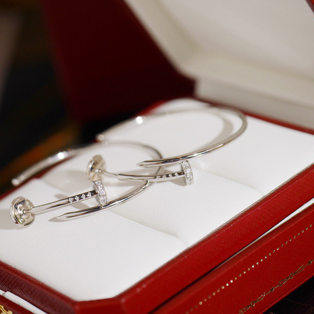 [OAKJURI Jewelry] JUSTE HALF DIAMOND LARGE EARRINGS