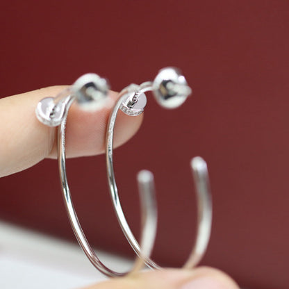 [OAKJURI Jewelry] JUSTE HALF DIAMOND LARGE EARRINGS