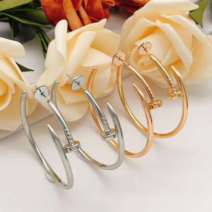 [OAKJURI Jewelry] JUSTE NO DIAMOND LARGE EARRINGS