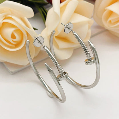 [OAKJURI Jewelry] JUSTE NO DIAMOND LARGE EARRINGS
