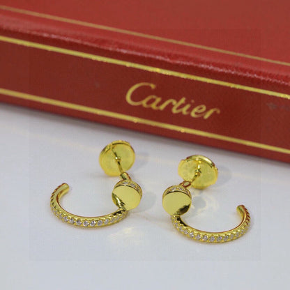 [OAKJURI Jewelry] JUSTE FULL DIAMOND DOUBLE EARRINGS