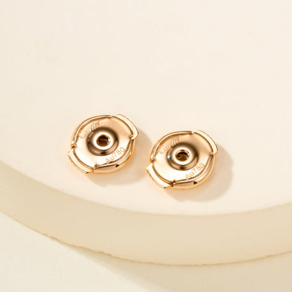 [OAKJURI Jewelry] JUSTE HALF DIAMOND DOUBLE EARRINGS