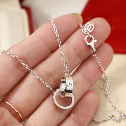[OAKJURI Jewelry] LOVE DOUBLE RING NECKLACE