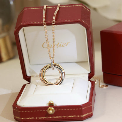 [OAKJURI Jewelry] TRINITY MEDIUM  DIAMONDS NECKLACE