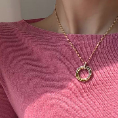 [OAKJURI Jewelry] TRINITY MEDIUM  DIAMONDS NECKLACE