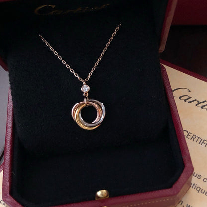 [OAKJURI Jewelry] TRINITY  NECKLACE 1 DIAMOND