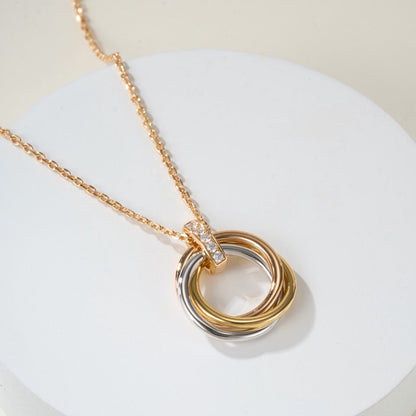 [OAKJURI Jewelry] TRINITY MEDIUM  DIAMONDS NECKLACE