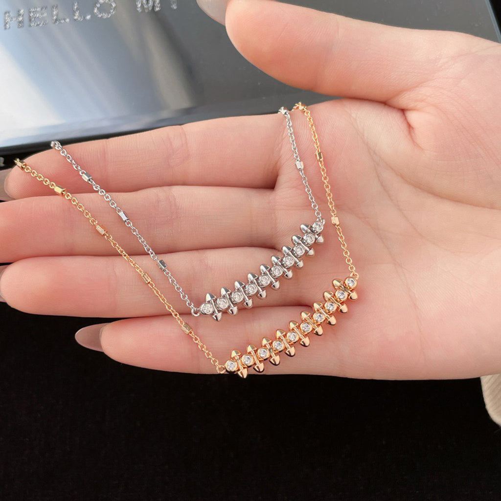 [OAKJURI Jewelry] CLASH  MEDIUM DIAMOND NECKLACE