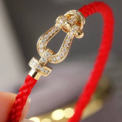 [OAKJURI Jewelry]FORCE LARGE HORSESHOE FULL DIAMOND BRACELET ROSE GOLD