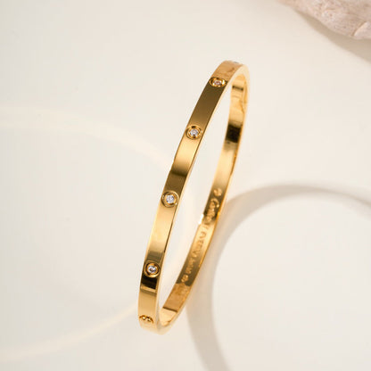 [OAKJURI Jewelry] LOVE BRACELET 3.65MM 10 DIAMONDS