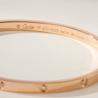 [OAKJURI Jewelry] LOVE BRACELET 3.65MM 10 DIAMONDS