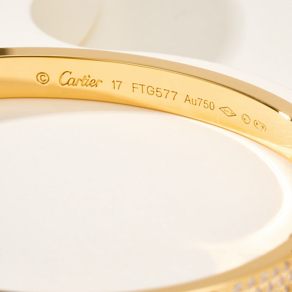 [OAKJURI Jewelry] LOVE BRACELET 4.8MM DIAMOND-PAVED