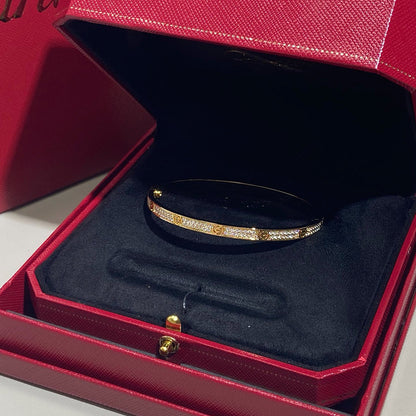 [OAKJURI Jewelry] LOVE BRACELET 3.65MM DIAMOND-PAVED