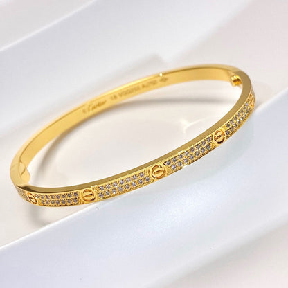 [OAKJURI Jewelry] LOVE BRACELET 3.65MM DIAMOND-PAVED
