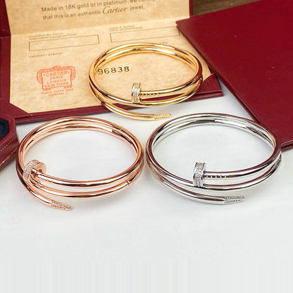 [OAKJURI Jewelry] JUSTE BRACELET 3.5MM DOUBLE ROW DIAMOND