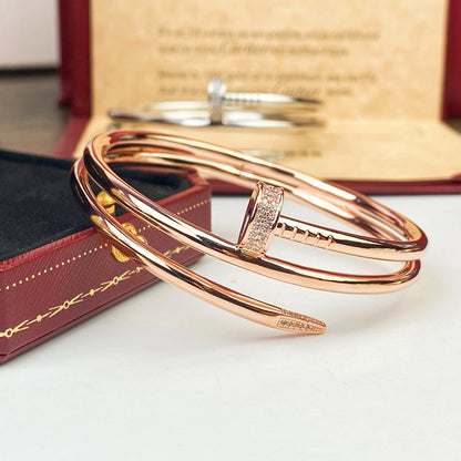 [OAKJURI Jewelry] JUSTE BRACELET 3.5MM DOUBLE ROW DIAMOND
