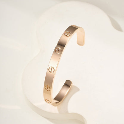 [OAKJURI Jewelry] LOVE BRACELET 6.1MM OPEN CUFF