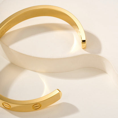 [OAKJURI Jewelry] LOVE BRACELET 6.1MM OPEN CUFF