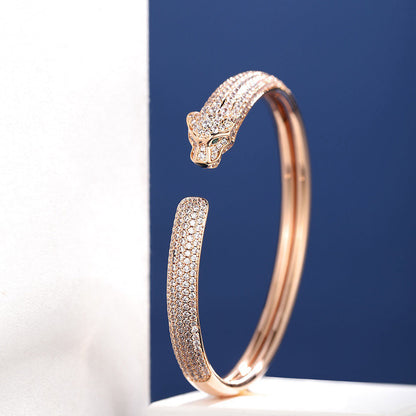 [OAKJURI Jewelry] PANTHERE FULL DIAMOND OPEN BRACELET