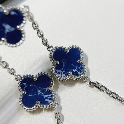 [OAKJURI Jewelry]CLOVER 5 MOTIF PIETERSITE BRACELET COLLECTION